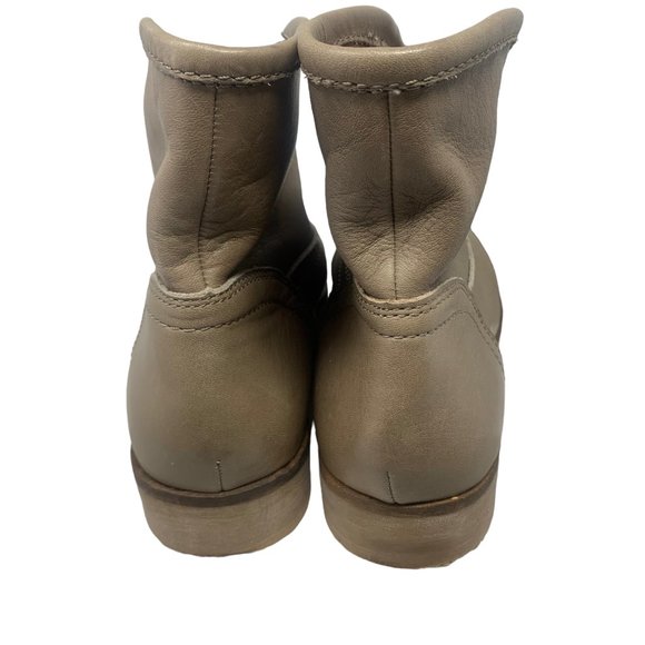 LUCKY BRAND Garmann Taupe Leather Pull On Booties - Picture 11 of 12